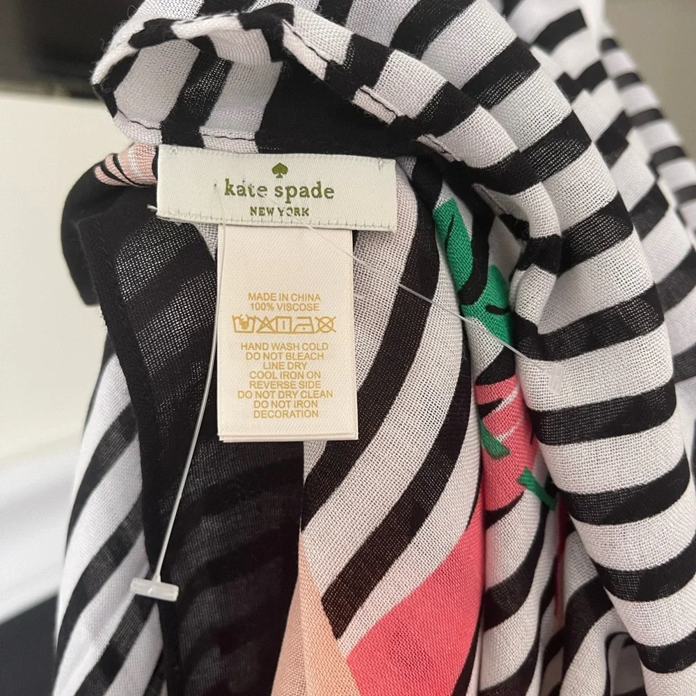 NEW kate spade new york Monkey Rose Wrap Scarf